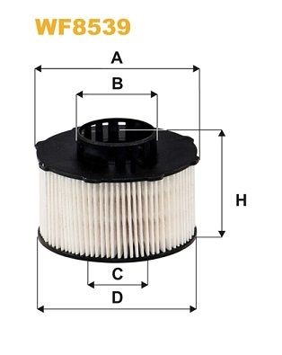 WIX FILTERS Filter Insert Height: 68mm Inline fuel filter WF8539 buy