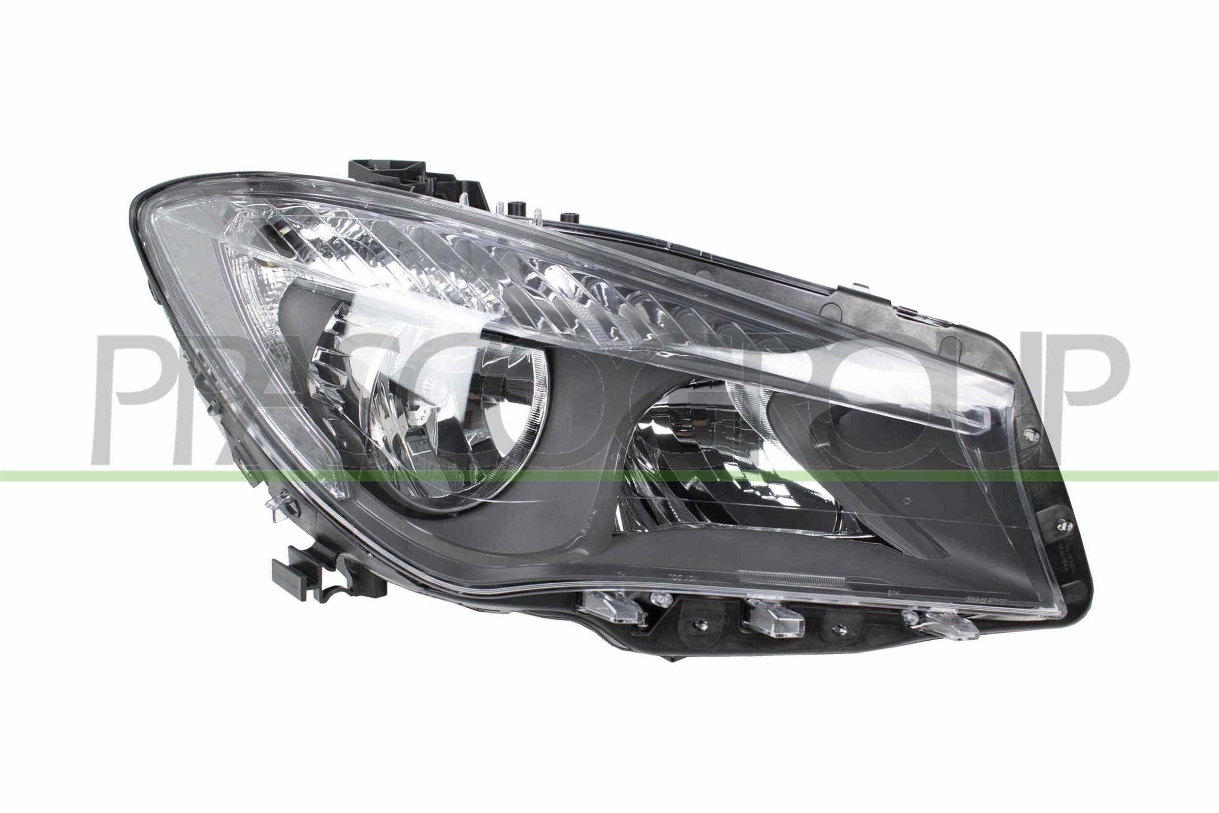 PRASCO ME3504913 Headlight Right, H15, H7, black, with motor for headlamp levelling
