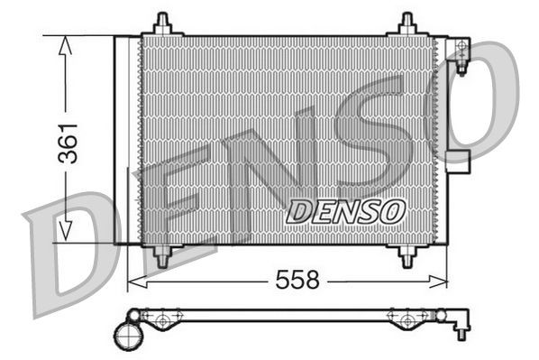 DENSO DCN21025 Air conditioning condenser 6455.GZ