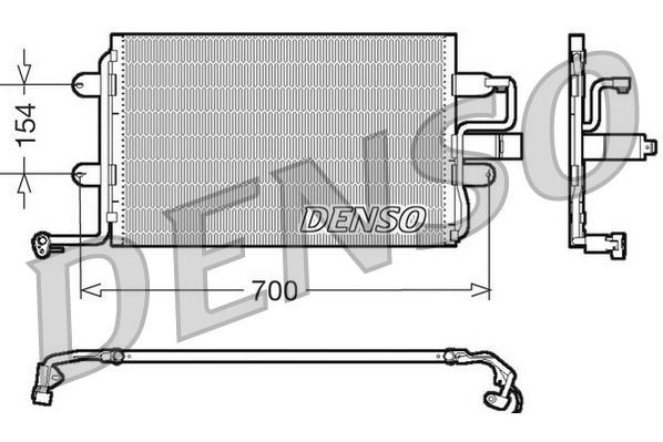 DENSO DCN32017 Air conditioning condenser 1J0820413A