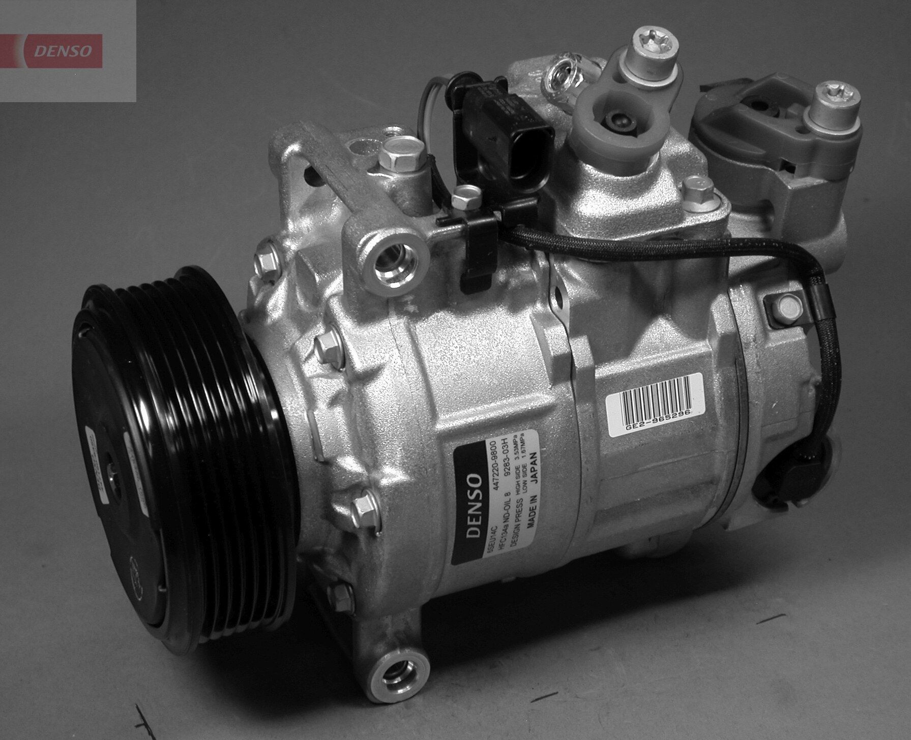 DENSO Air conditioning compressor DCP02014 Audi A6 2008