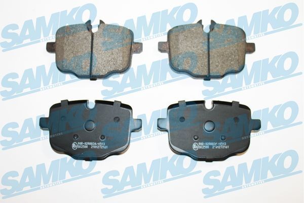 24704 SAMKO Height 1: 72,6mm, Height 2: 65,6mm, Width: 116,2mm, Thickness: 18mm Brake pads 5SP2161 buy