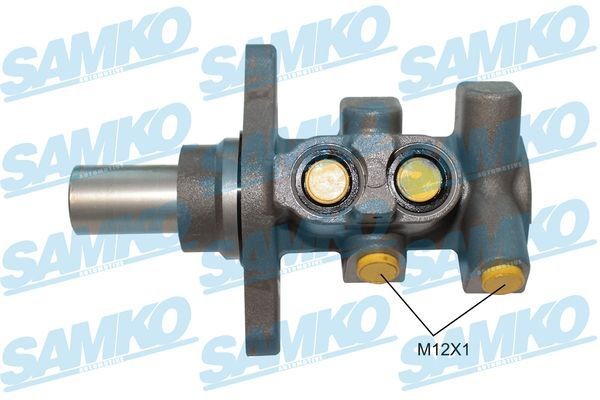 SAMKO P30877 Brake master cylinder Piston Ø: 23,81 mm, Aluminium, 12 X 1 (2)