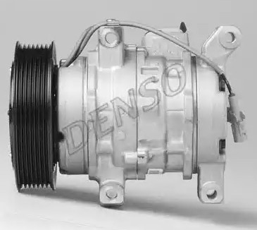DENSO DCP50092 Air conditioning compressor 10S11C, 12V, PAG 46, R 134a, with magnetic clutch