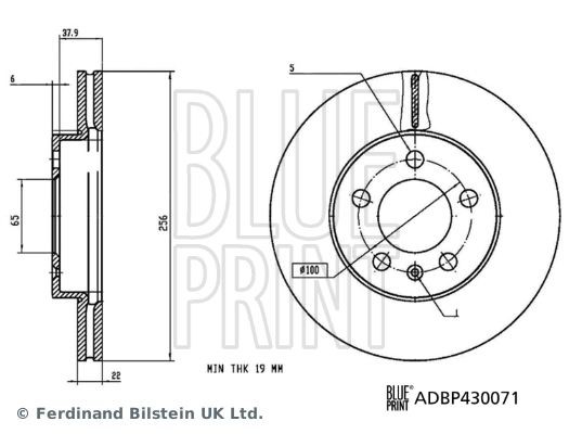 ADBP430071 Brake disc BLUE PRINT ADBP430071 review and test