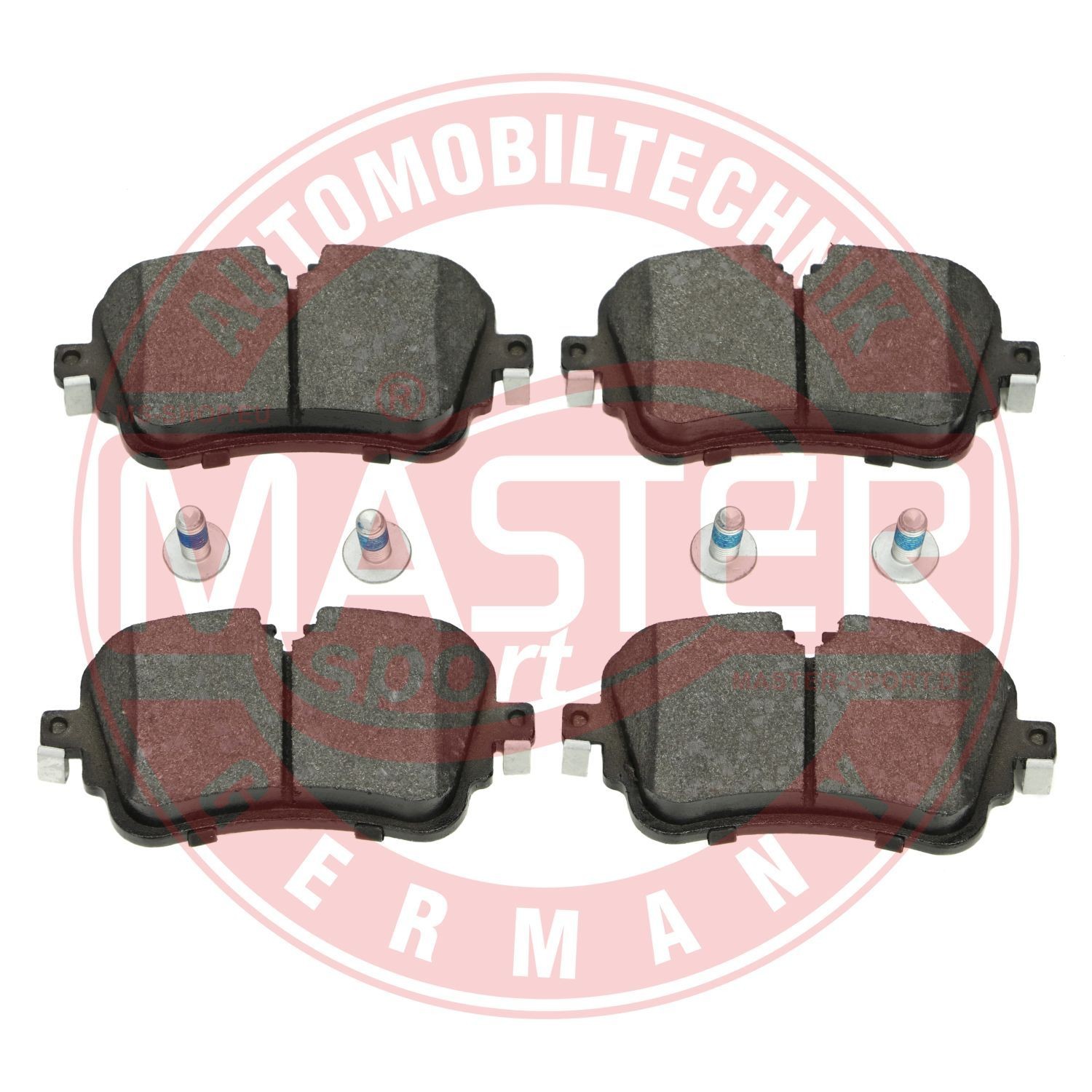 MASTER-SPORT 13046026142N-SET-MS Brake pad set Rear Axle, prepared for wear indicator, excl. wear warning contact, with brake caliper screws