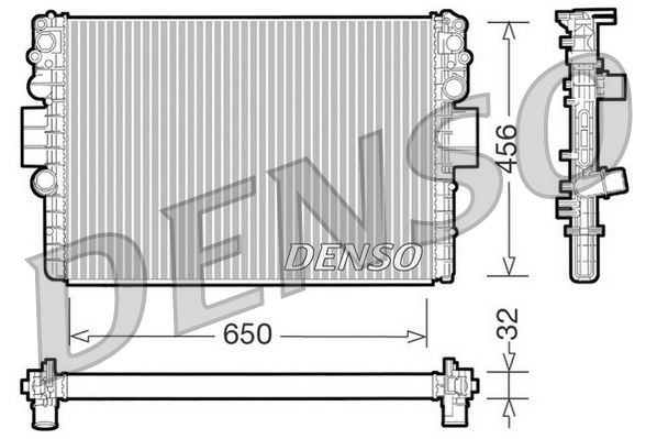 DENSO Aluminium, 650 x 456 x 32 mm Radiator DRM12006 buy