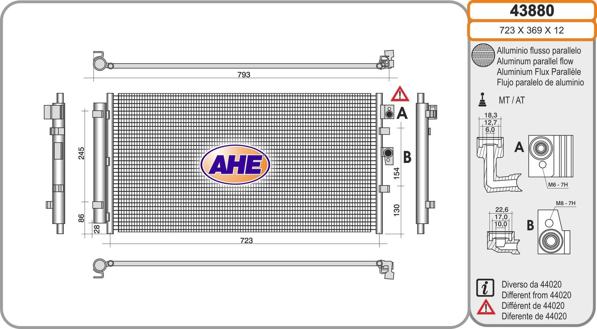 43880 AHE AC condenser buy cheap