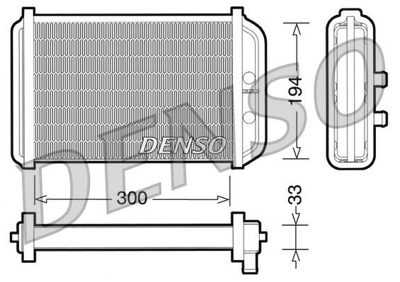 Original DRR09033 DENSO Heat exchanger FIAT