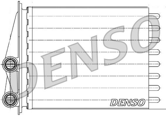Original DENSO Heat exchanger DRR23020 for RENAULT CLIO