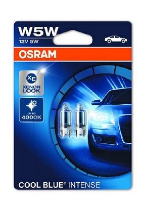OSRAM COOL BLUE INTENSE 2825HCBI-02B BMW Roller Glühlampe, Blinkleuchte Blau 12V 5W, W5W