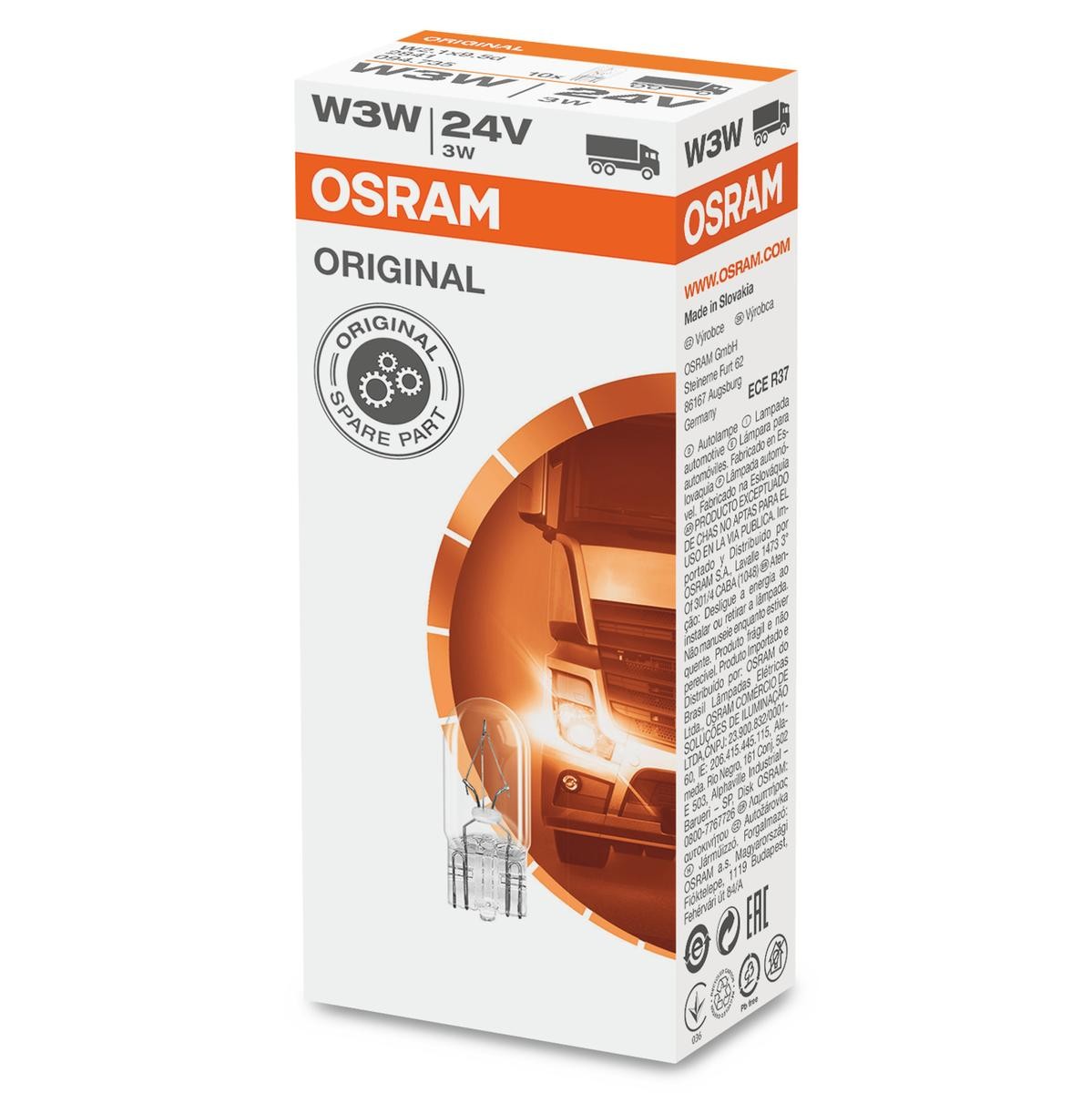 OSRAM 2841 Glühlampe, Innenraumleuchte für DAF 95 XF LKW in Original Qualität
