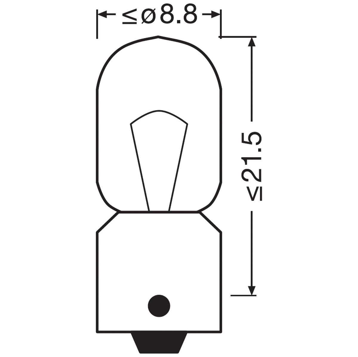 OSRAM T4W Bulb, indicator 24V 4W, T4W