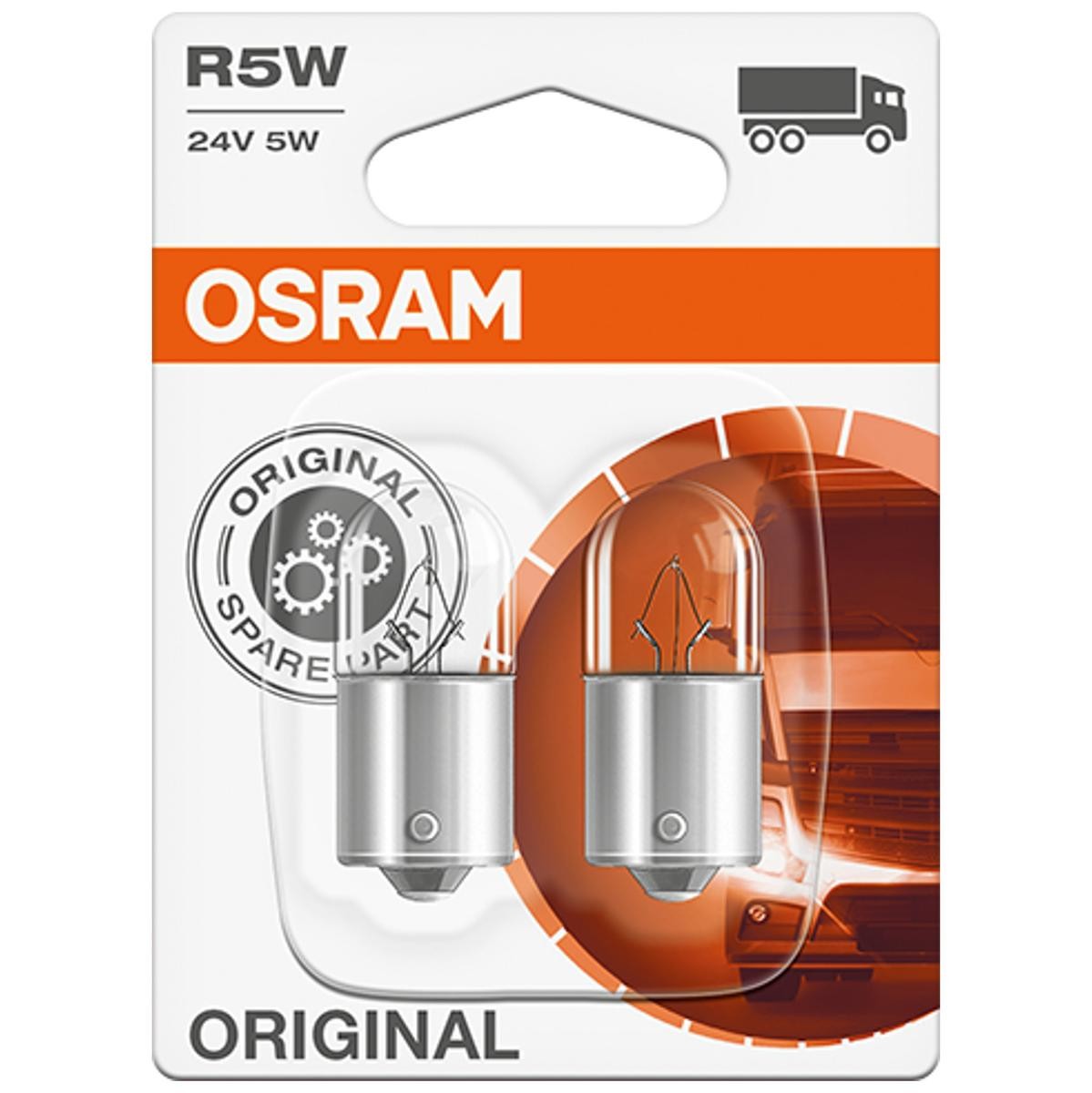 R5W OSRAM ORIGINAL 24V 5W, R5W Glühlampe, Blinkleuchte 5627-02B günstig kaufen