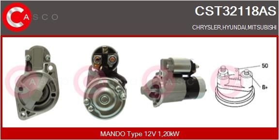 CASCO CST32118AS Starter motor CHRYSLER experience and price