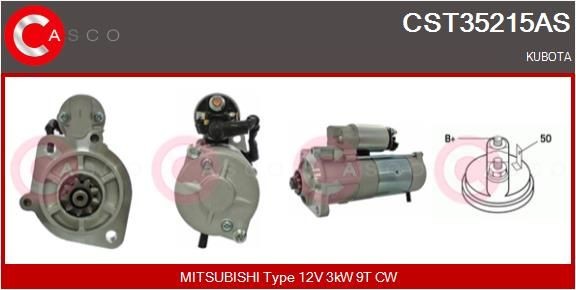 CASCO CST35215AS Starter motor M 8 T 50471