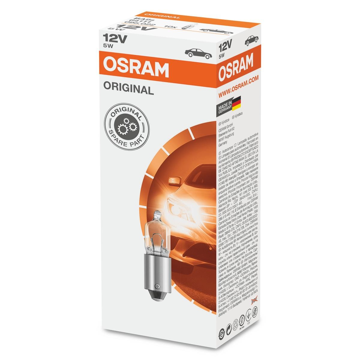 OSRAM Bulb, interior light 64111 suitable for Mercedes W126