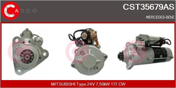CASCO CST35679AS Starter motor A007 151 13 01