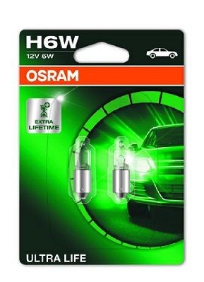 OSRAM H6W Bulb, indicator 12V 6W, H6W
