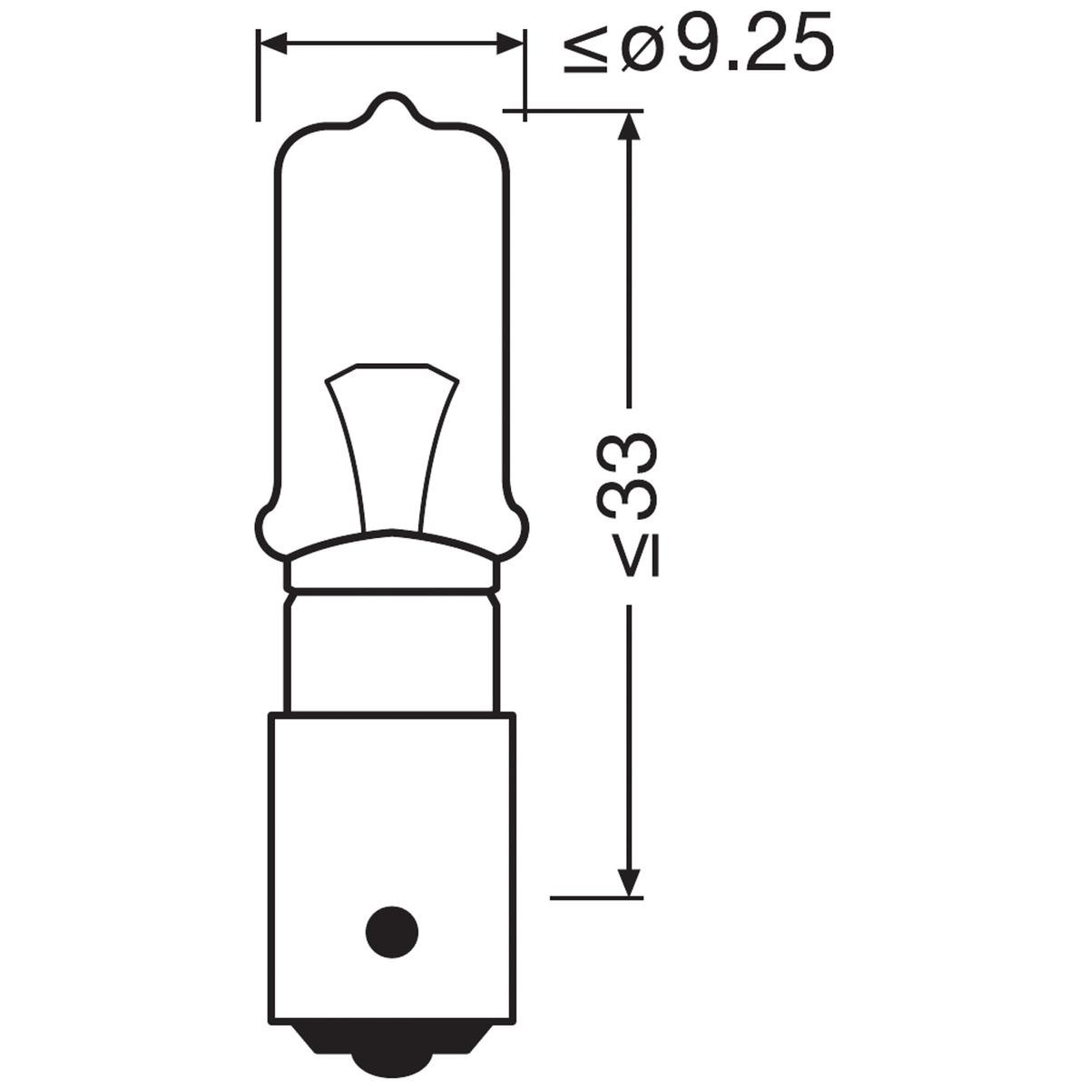 OSRAM H21W Bulb, indicator 24V 21W, H21W