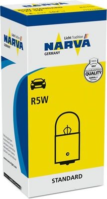 R5W NARVA 171713000 Indicator bulb MERCEDES-BENZ A-Class (W169) A 180 CDI (169.007, 169.307) 109 hp Diesel 2008