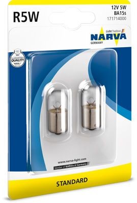 171714000 NARVA R5W Bulb, indicator 12V 5W, R5W ▷ AUTODOC price and review