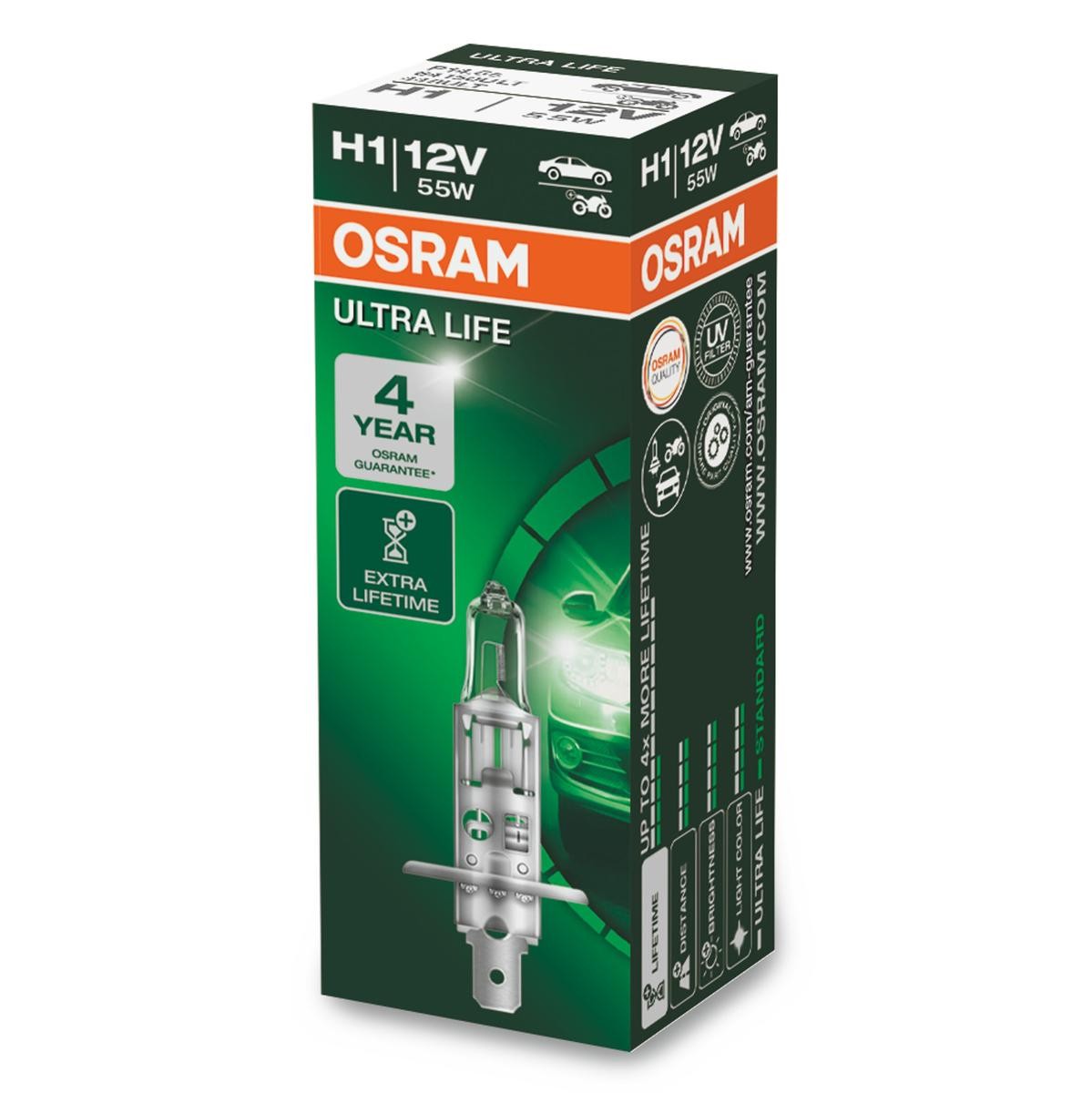 OSRAM 64150ULT Glühlampe, Fernscheinwerfer für RENAULT TRUCKS Magnum LKW in Original Qualität
