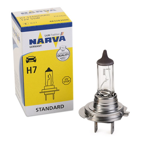 483283000 NARVA H7 12V 55W PX26d, Halogen Bulb, spotlight