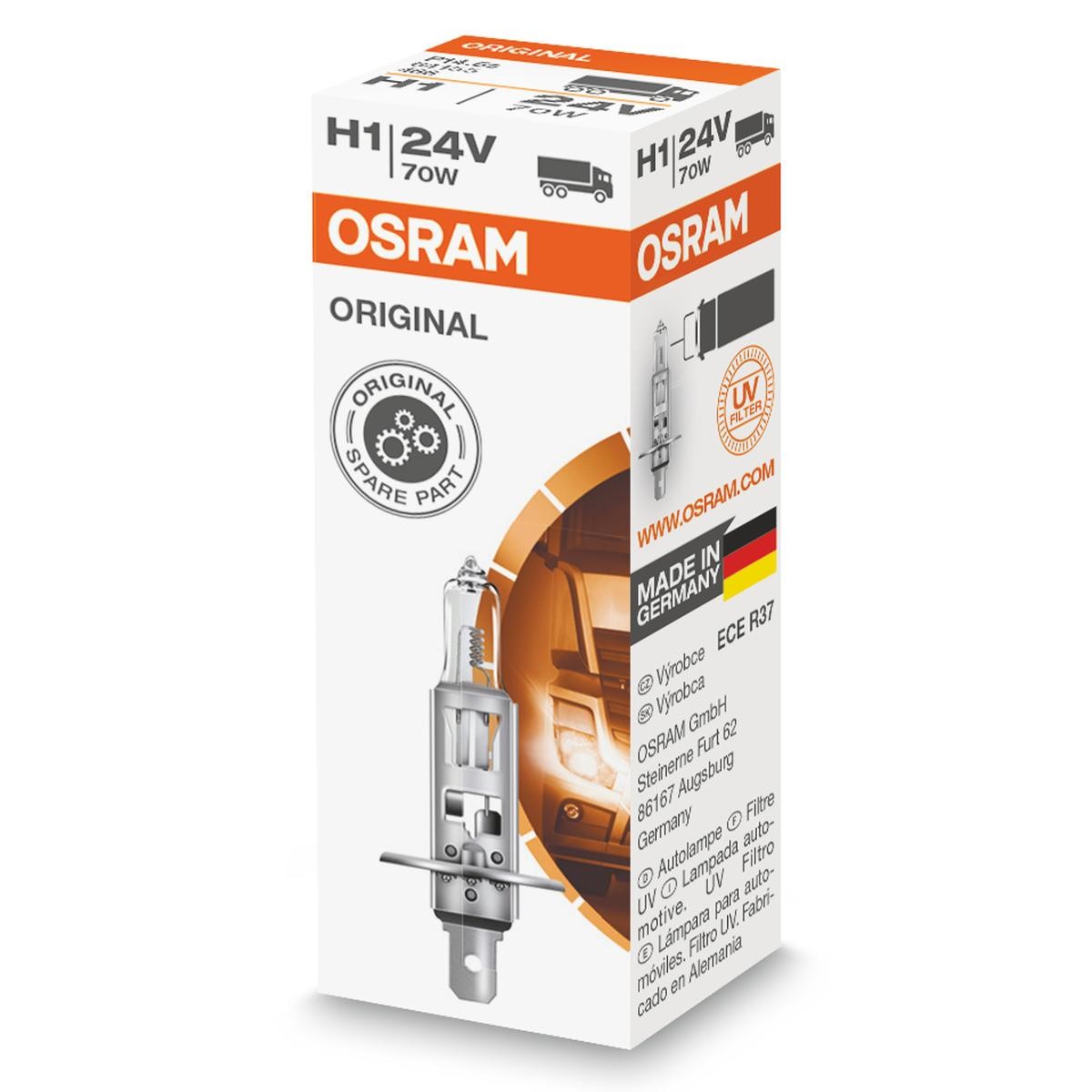 OSRAM Bulb, spotlight 64155 suitable for MERCEDES-BENZ CITARO, VARIO, INTOURO