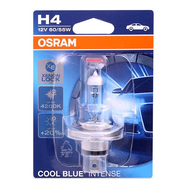 Lampadina, faro di profondità H4 OSRAM COOL BLUE INTENSE H4 12V 60/55W 4200K Alogeno