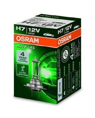 64210ULT OSRAM ULTRA LIFE H7 12V 55W PX26d, 3200K, Halogen