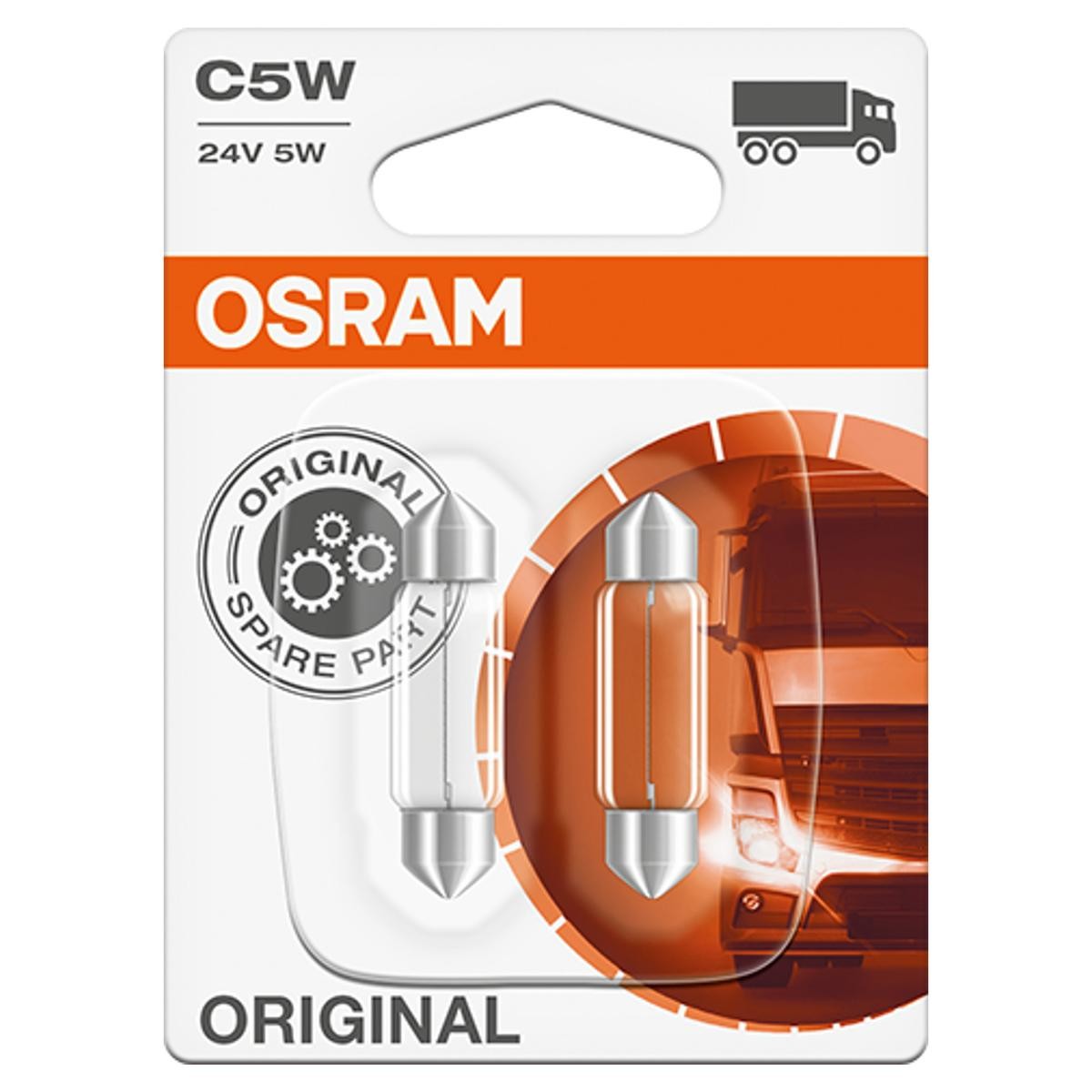 6423-02B OSRAM Kennzeichenbeleuchtung, Birne DAF 75 CF