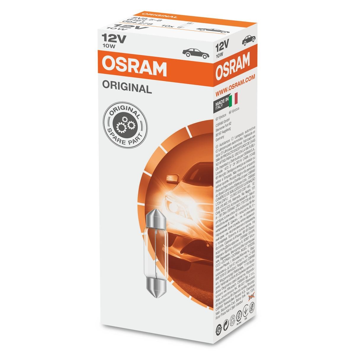 Buy Bulb OSRAM 6461 - Lighting parts Opel Corsa B Van online