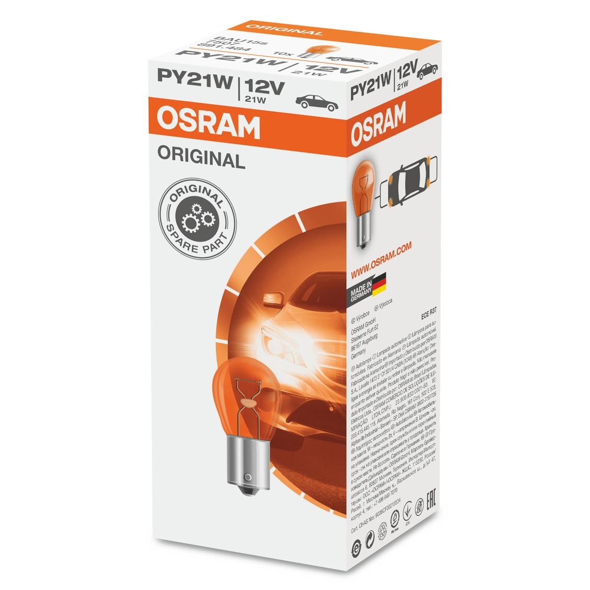 Bulb, indicator OSRAM 7507 - Volkswagen TOURAN Body spare parts order