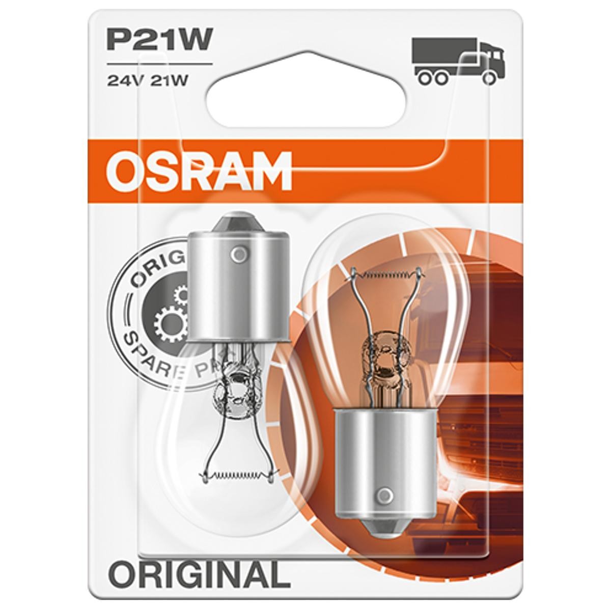 P21W OSRAM ORIGINAL LINE 24V 21W, P21W Bulb, indicator 7511-02B buy