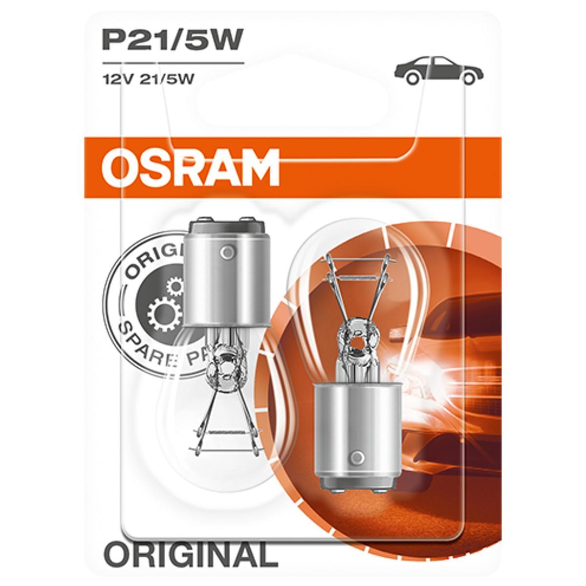 OSRAM ORIGINAL LINE 7528-02B Bulb, indicator 12V 21/5W, P21/5W