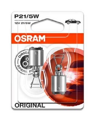 LAMPARA OSRAM P21/5W 12V 21/5W BAY15D (RECAMBIO ORIGINAL) - Lamps and bulbs  - REBESA