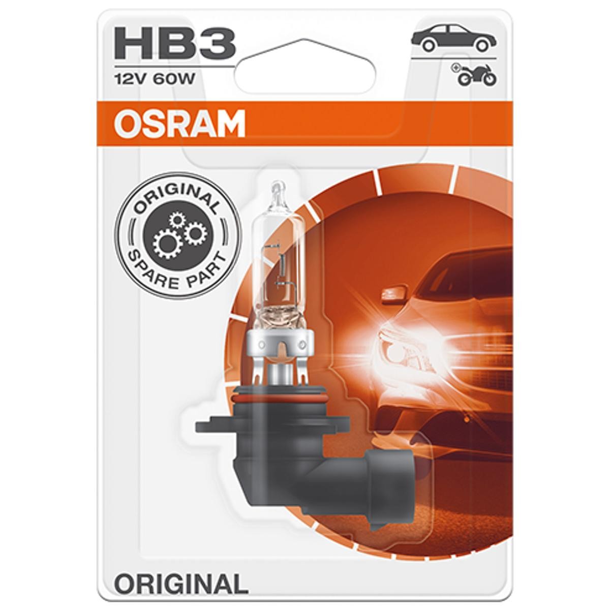 OSRAM Ampoule, projecteur longue portée VW,AUDI,MERCEDES-BENZ 9005-01B
