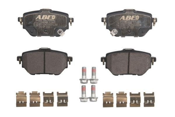 ABE Rear Axle, incl. wear warning contact Height: 50mm, Width: 99mm, Thickness: 16mm Brake pads C22047ABE buy