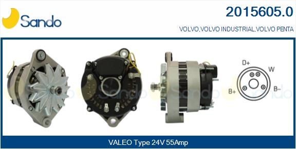 SANDO 2015605.0 Lichtmaschine für VOLVO FL 4 LKW in Original Qualität