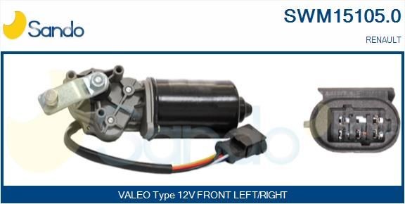 SANDO 12V, Front, for left-hand/right-hand drive vehicles Windscreen wiper motor SWM15105.0 buy