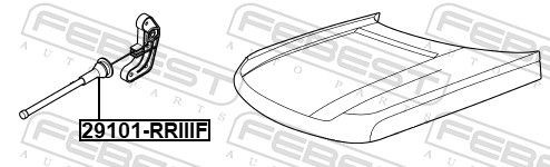29101RRIII Bonnet Cable FEBEST 29101-RRIII review and test