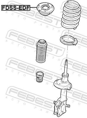 FDSSEDF Mounting, shock absorbers FEBEST FDSS-EDF review and test
