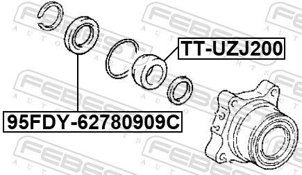 TTUZJ200 Wheel bearing FEBEST TT-UZJ200 review and test