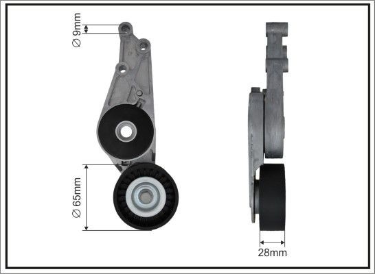 CAFFARO 76 mm x 28 mm Width: 28mm Tensioner Lever, v-ribbed belt 112000SP buy