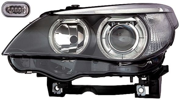 IPARLUX 11200633 Headlight Left, LED, D2S, PY21W, H7, with electric motor, Housing with black interior