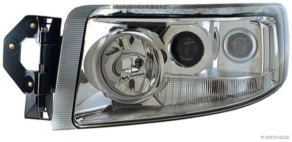 HERTH+BUSS ELPARTS 81658076 Headlight Left, H7, H7/H1/H3, W5W, PY21W, H1, H3, chrome, with front fog light, without motor for headlamp levelling