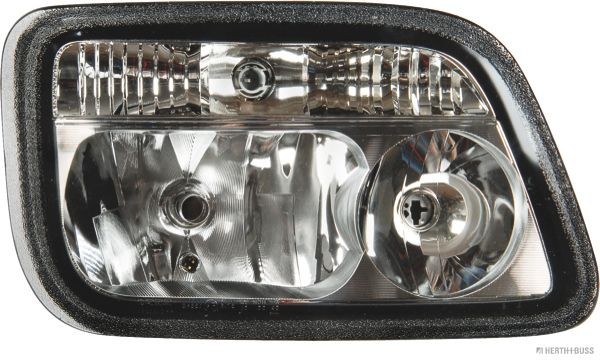 HERTH+BUSS ELPARTS 81658203 Headlight Right, H7/H1, PY21W, W5W, yellow, for right-hand traffic, without motor for headlamp levelling