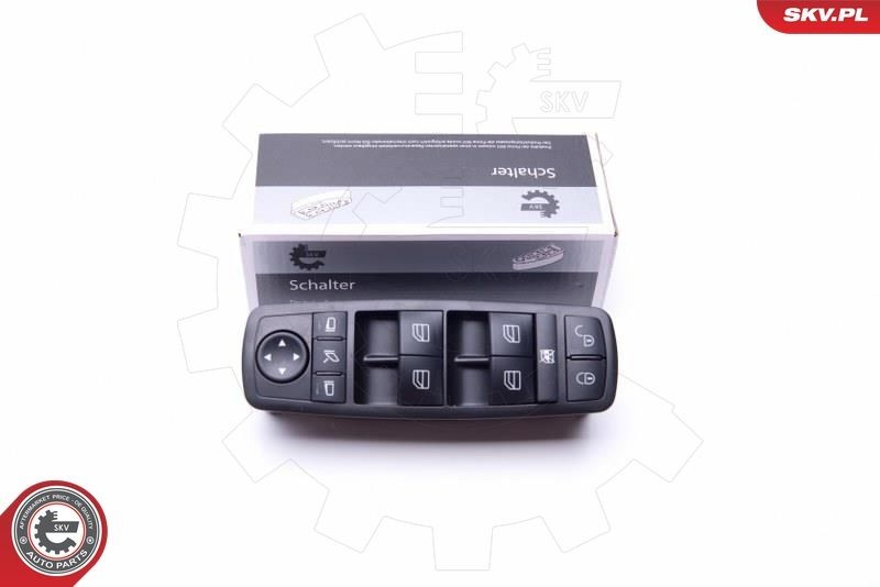 ESEN SKV Front, Driver side Number of pins: 3-pin connector Switch, window regulator 37SKV074 buy