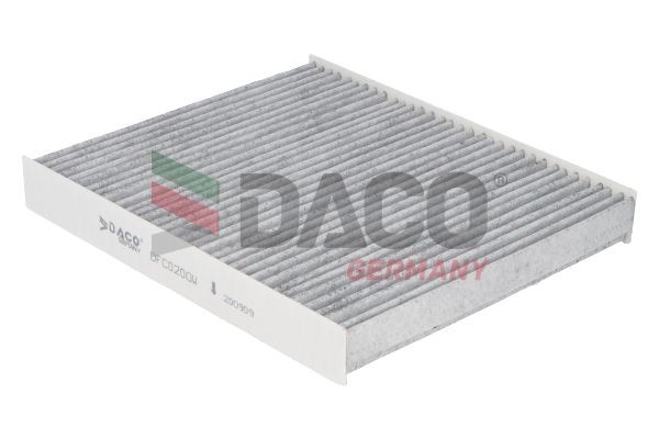 DACO Germany DFC0200W Pollen filter Activated Carbon Filter, 248 mm x 216 mm x 30 mm
